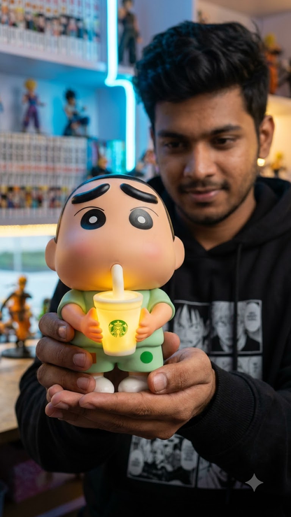 Crayon Shin-chan: "Sip & Glow" Coffee Cup Night Light Collectible Lamp Figure