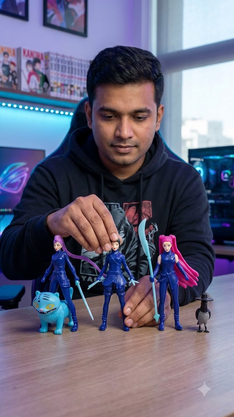 Demon Hunters: Hunter Squad "Midnight Infiltration" 5-Piece Collectible Figure Set with Spirit Companions