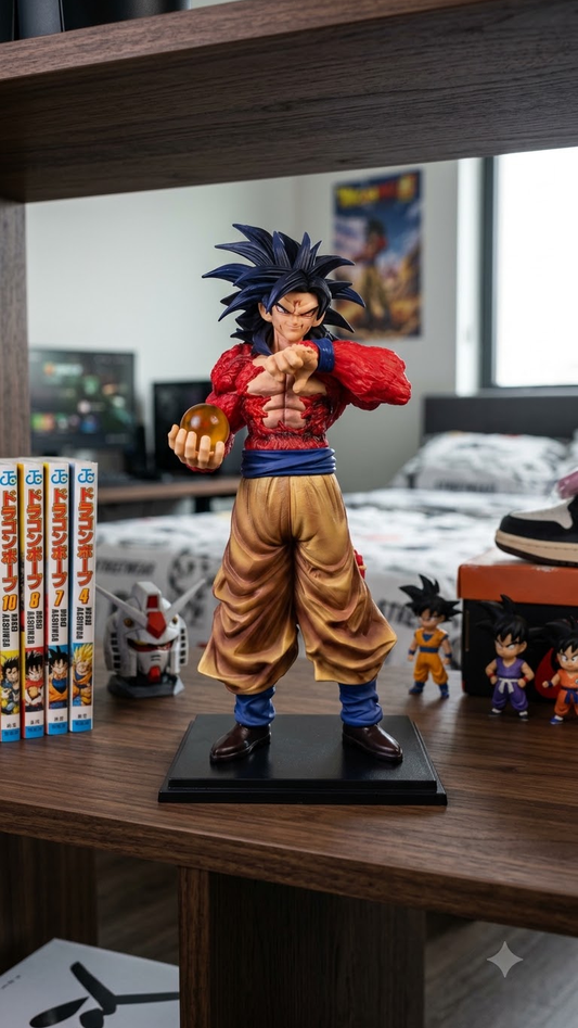 Dragon Ball GT: Son Goku "Super Saiyan 4 (SSJ4) – Primal Saiyan Awakening" 25cm Action Figure (Blister + Color Box Edition)