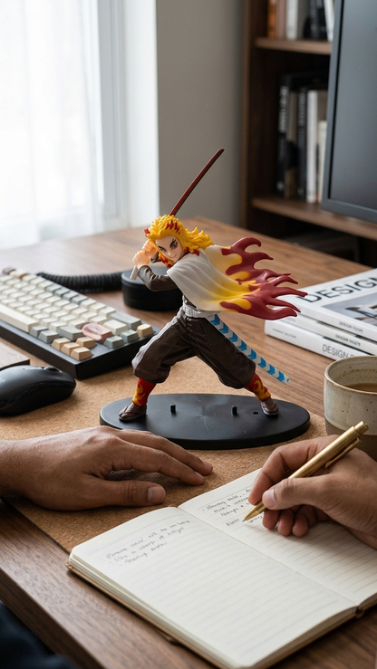 Demon Slayer: Kyojuro Rengoku "Set Your Heart Ablaze" Action Figure – Flame Hashira Edition