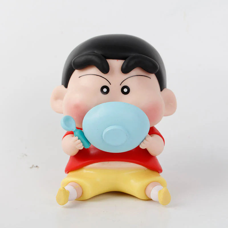 Crayon Shin-chan: Shinnosuke Nohara "Chubby Cheek Mukbang – Rice Bowl Rush" Premium Chibi Action Figure