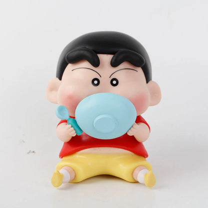 Crayon Shin-chan: Shinnosuke Nohara "Chubby Cheek Mukbang – Rice Bowl Rush" Premium Chibi Action Figure