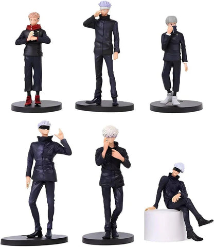 Jujutsu Kaisen: "Sorcerer Chronicles" Premium Jujutsu High Multi-Pose Collectible Action Figure Set (Pack of 6)