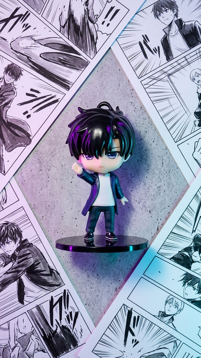 ⚔️ Solo Leveling – Sung Jin-Woo Big Head Figure 18cm