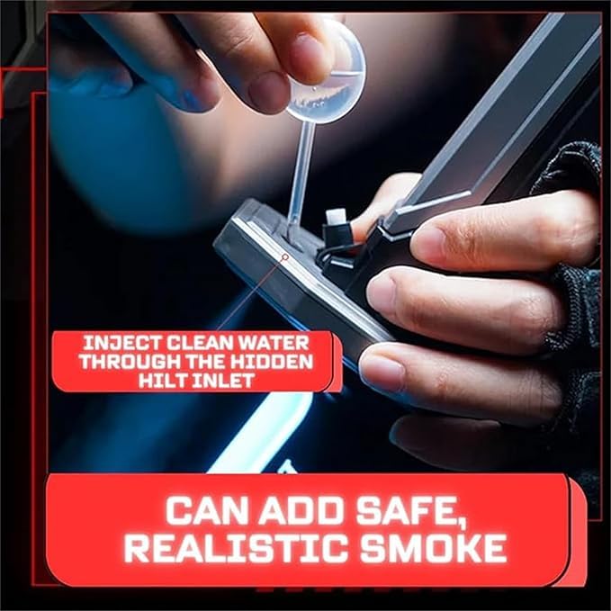 Sparkblade LED Light Sword with Smoke & Spark Effects | 7-Color Light-Up Toy Sword | Sci-Fi Cosplay & Display Prop