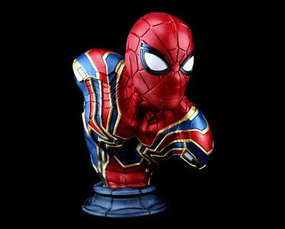 Spider-Man Iron Spider Bust | Red, Blue & Gold Superhero Collectible Figure