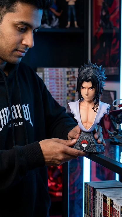 Naruto Shippuden: Sasuke Uchiha "Curse Mark Awakening & Sharingan" 15cm Premium Collectible Bust