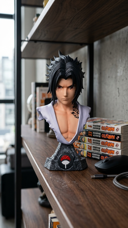 Naruto Shippuden: Sasuke Uchiha "Curse Mark Awakening & Sharingan" 15cm Premium Collectible Bust
