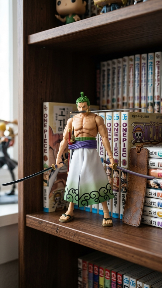 Oone Piece: Roronoa Zooro "Wano Country" Large 30cm Fully Poseable Action Figure (Deluxe Edition)