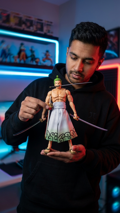 Oone Piece: Roronoa Zooro "Wano Country" Large 30cm Fully Poseable Action Figure (Deluxe Edition)