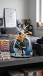 One Piece: Roronoa Zoro "Three-Sword Style – Aura Slash" Action Figure – Dual Head Edition (16.5cm)